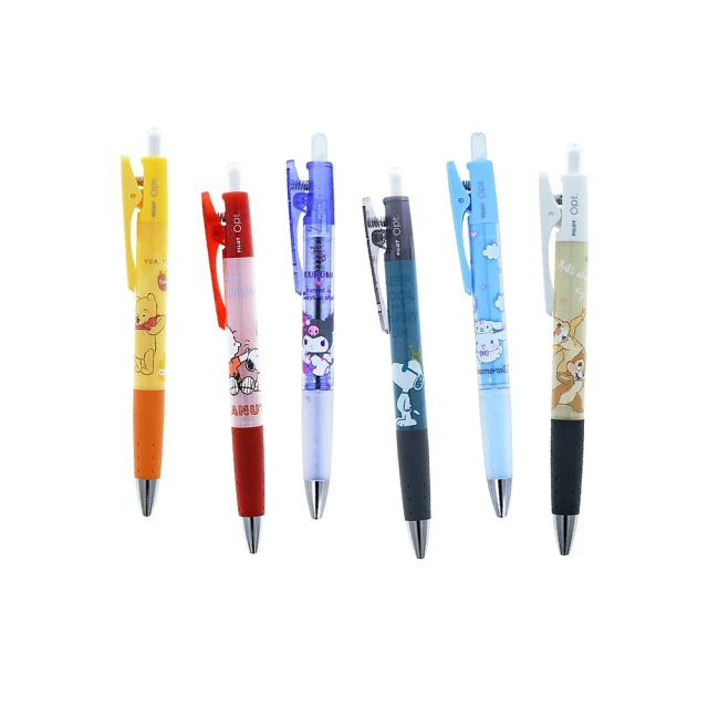 PILOT 百樂 芯動原子筆 聯名款 迪士尼 三麗鷗 史奴比 卡通系列 0.7mm(辦公 學生 開學 文具 考試)