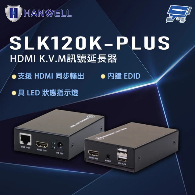 CHANG YUN 昌運 HANWELL SLK120K-PLUS HDMI K.V.M訊號延長器