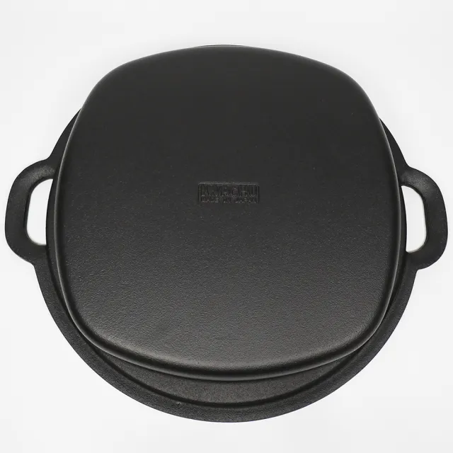 福介商店 南部鐵器 日本鑄鐵鍋 IWACHU 岩鑄 壽喜燒兼用餃子鍋 24cm IH 平底 雙耳 煎餃 壽喜燒