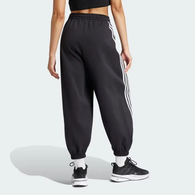 【adidas 愛迪達】W FI 3S PARA PT 女 長褲 運動長褲 休閒長褲 黑 白(IV7510)