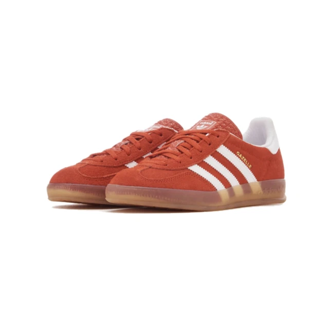 adidas 愛迪達 Adidas Originals Gazelle Indoor 橘紅 焦糖底 HQ8718(休閒鞋 女鞋)