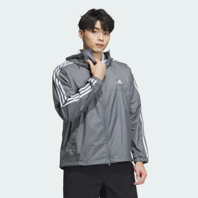 adidas 愛迪達 ESSENTIALS PLUS 連帽外套 男 JF3955