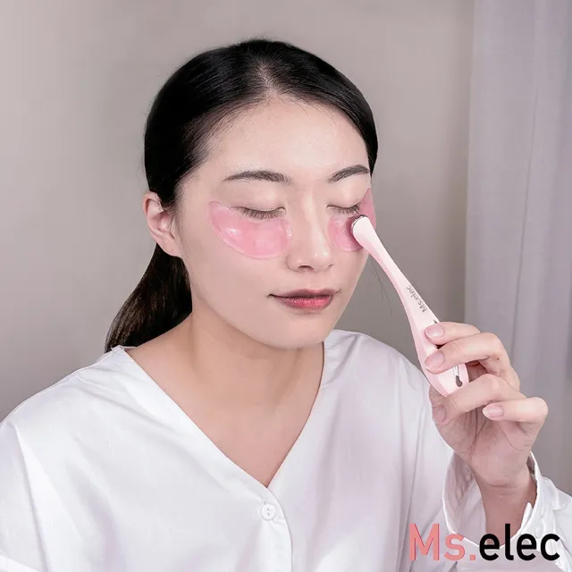 【Ms.elec 米嬉樂】溫感按摩美眼筆 IB-002(眼部保養/溫感按摩/促進吸收/美容儀/導入儀)