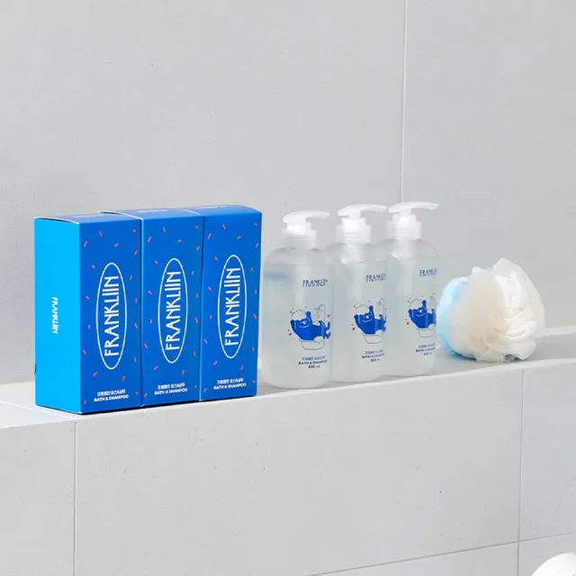【Poled】總代理｜FRANKLiiN 寶寶無添加2in1沐浴洗髮露 500ml
