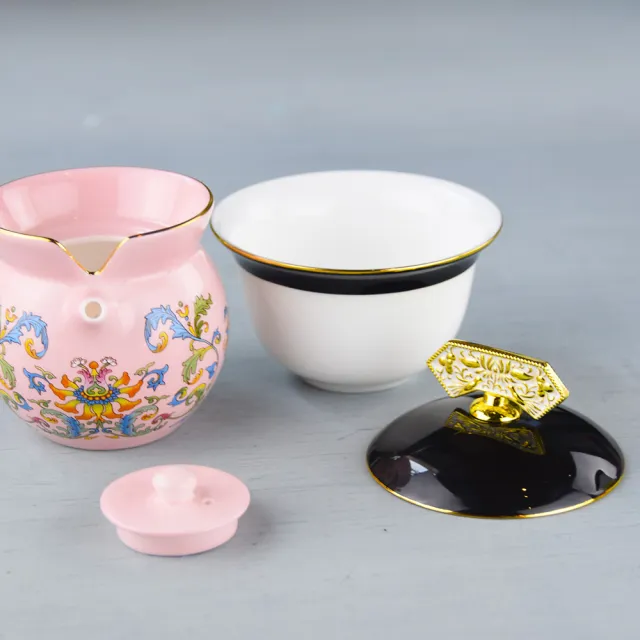 【TALES 神話言】故宮百年天子龍鳳骨瓷收藏組(文創 禮品 禮物 收藏 茶具)