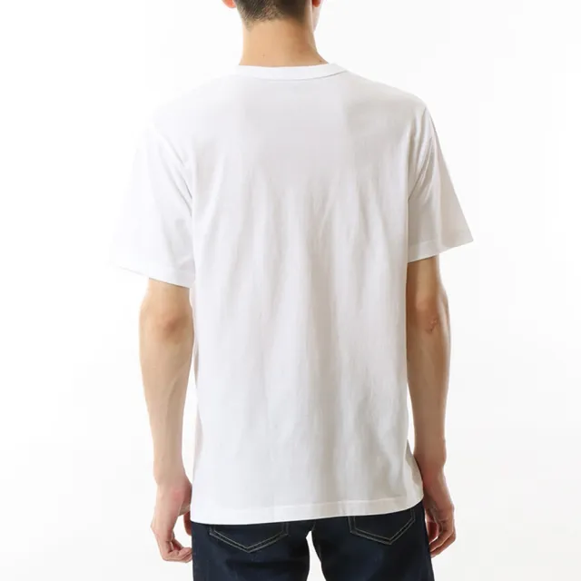 【Hanes】官方直營 男款-UNDERWEAR系列-素面純棉短袖T恤-白色（HM1-X202-010）-出清品
