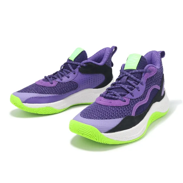 【UNDER ARMOUR】籃球鞋 Curry 3Z 24 SDE 男鞋 紫 綠 緩震 子系列 UA(3028191501)