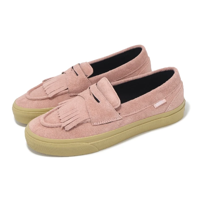 VANS 樂福鞋 V196CF Loafer 男鞋 女鞋 粉紅 日系 麂皮 日本線 可拆式流蘇 休閒鞋(6322840005)