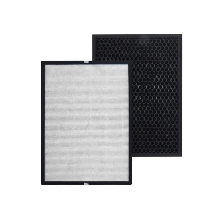 【PUREBURG】適用於德國SABA SA-HX01 PM2.5顯示抗敏空氣清淨機 副廠替換用濾網組(HEPAX1+活性碳濾心X1)