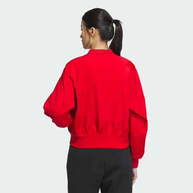 【adidas 愛迪達】運動服 休閒外套 女外套 BOMBER JKT(IM8873)