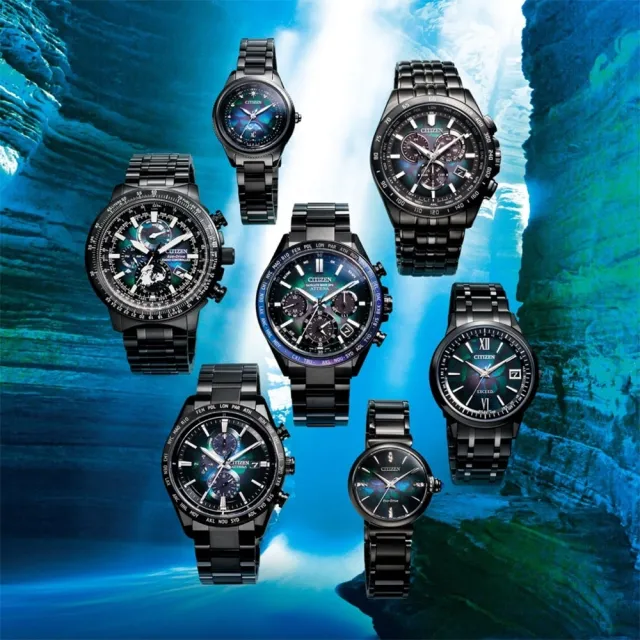 【CITIZEN 星辰】100週年 宇宙幻彩限定款 LAYERS of TIME ATTESA 鈦金屬光動能電波手錶 42mm(AT8286-65E)