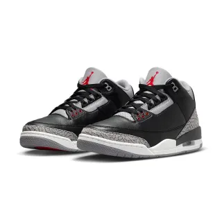 【NIKE 耐吉】Air Jordan 3 OG Black Cement GS 黑水泥 老屁股 女鞋 大童(DM0967-010)