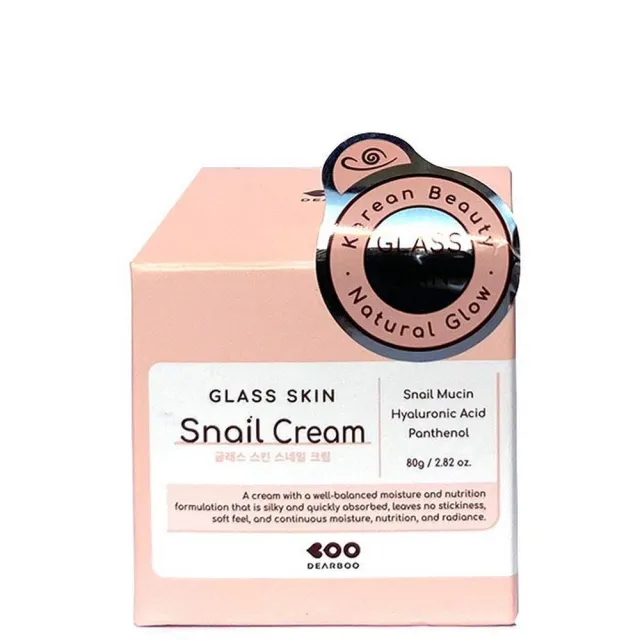 【韓國美膚】DEARBOO 蝸牛原液+玻尿酸+B5 全效修護乳霜 80g(蝸牛霜 日霜 晚霜)