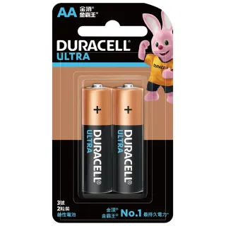 【DURACELL】金頂 ULTRA超能量鹼性電池-3號AA(2入裝)