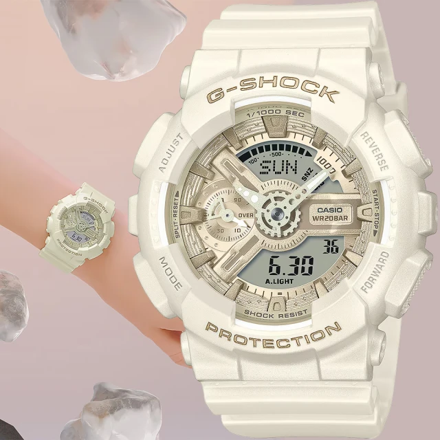 CASIO 卡西歐 G-SHOCK 珠光系列 粉彩運動女錶 手錶(GMA-S110ST-7A)