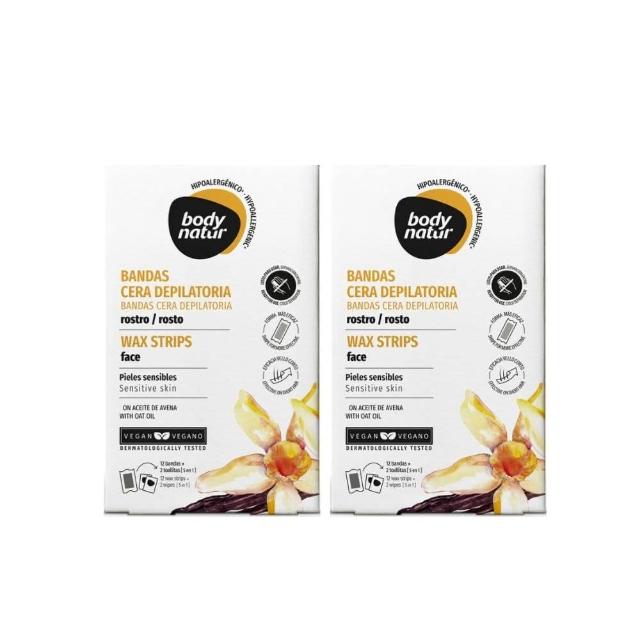 【Body Natur】溫和蜜蠟除毛貼片24片/2入-臉部(通過西班牙權威機構肌膚耐受性測試)