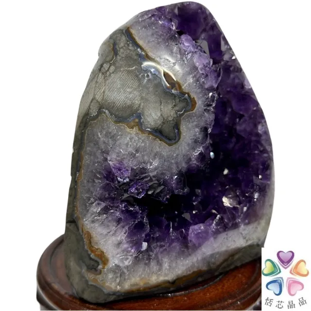 【恬芯晶品】M9頂級烏拉圭帝王紫水晶開運招財(辦公室消磁淨化風水財運財位招貴人紫晶鎮禮物補財庫)