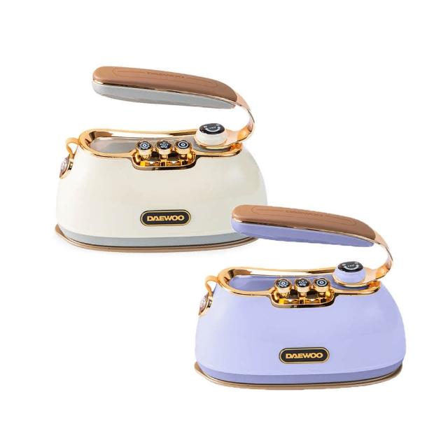 【DAEWOO 大宇】2in1平/掛燙蒸氣熨斗DW-ST001(香草白/繽紛紫)