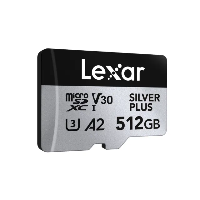 【Lexar 雷克沙】Silver Plus x MicroSDXC UHS-I A2 512G記憶卡(U3)