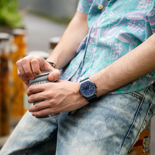 【CASIO 卡西歐】G-SHOCK 人氣金屬八角防護雙顯錶-9款可選 雙11 送禮(GM-2100系列)