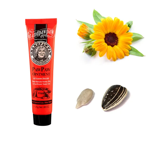 【澳洲 Grandpawpaw】木瓜軟膏含曼努考蜂蜜葵花籽油(4入組 25g/條)