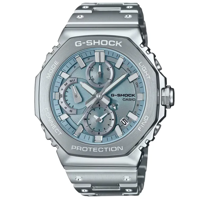【CASIO 卡西歐】G-SHOCK 全金屬 八角形錶殼 計時腕錶 錶 週年慶 雙11(GMC-B2100AD-2A)