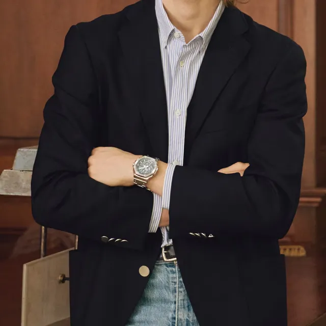 【CASIO 卡西歐】G-SHOCK 全金屬 八角形錶殼 計時腕錶 錶 週年慶 雙11(GMC-B2100AD-2A)