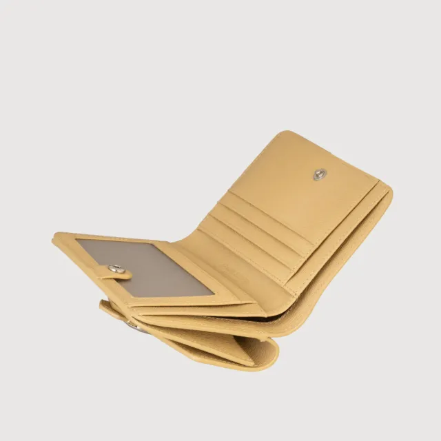 【BRAUN BUFFEL 德國小金牛】瑟魯爾-A 3卡兩折短夾-淺棕色(BF845-403-CR) 錢包送禮推薦