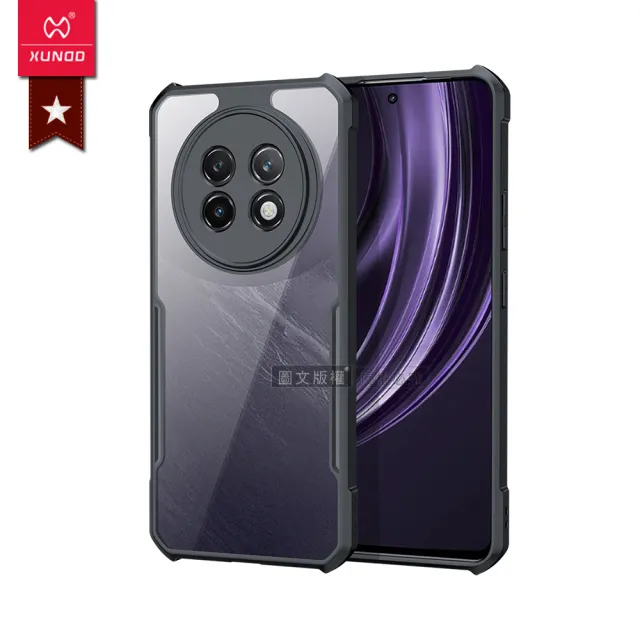 【XUNDD 訊迪】realme 13+ 5G 軍事防摔 鏡頭全包覆 清透保護手機殼-夜幕黑