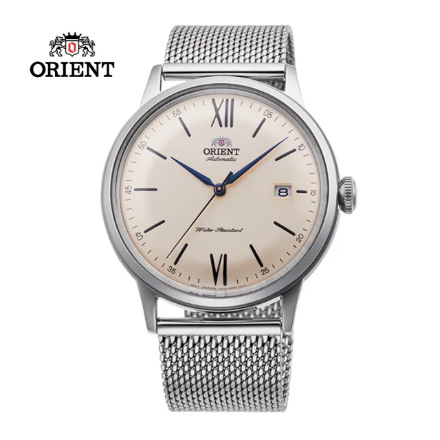 【ORIENT 東方錶】ORIENT 東方錶 DATEⅡ系列 機械錶 鋼帶款 米色 40.5mm(RA-AC0020G)