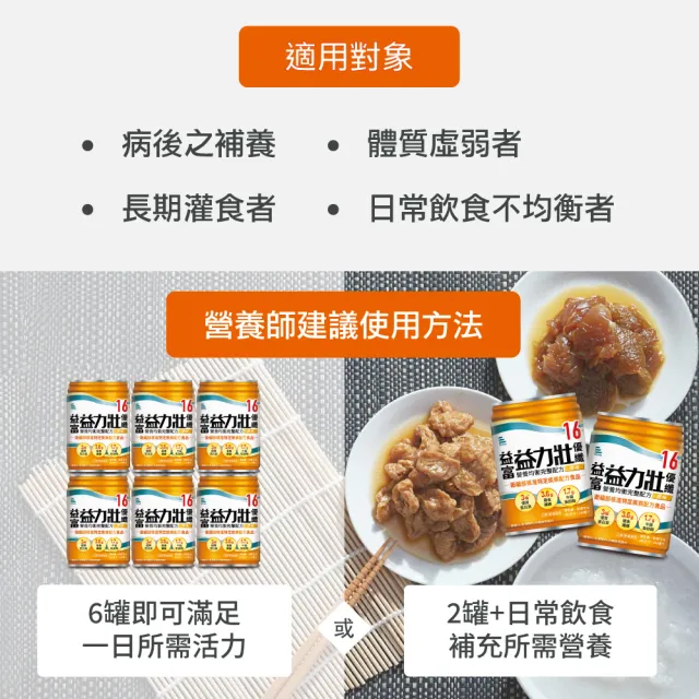 【益富】益力壯優纖16 營養均衡完整配方-原味 246ml*24入*5箱(無添加果糖 乳糖、添加膳食纖維)