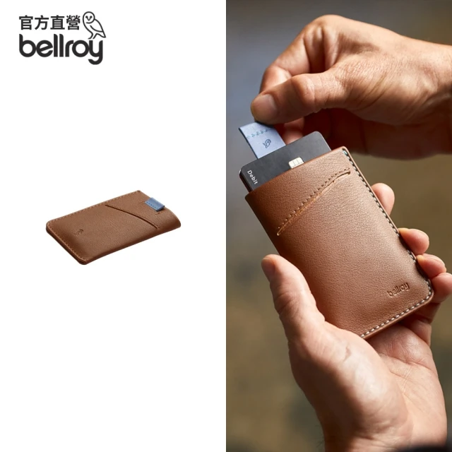 Bellroy 官方直營 Card Sleeve 真皮票卡鈔票皮夾(榛果棕)