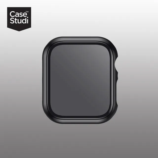 【Casestudi】AppleWatch 11/10 46mm Impact 防窺玻璃錶殼-黑色(46mm Apple Watch)