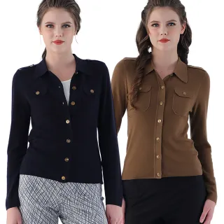 VERTEX法式金釦100%極光初剪羊毛外套X2