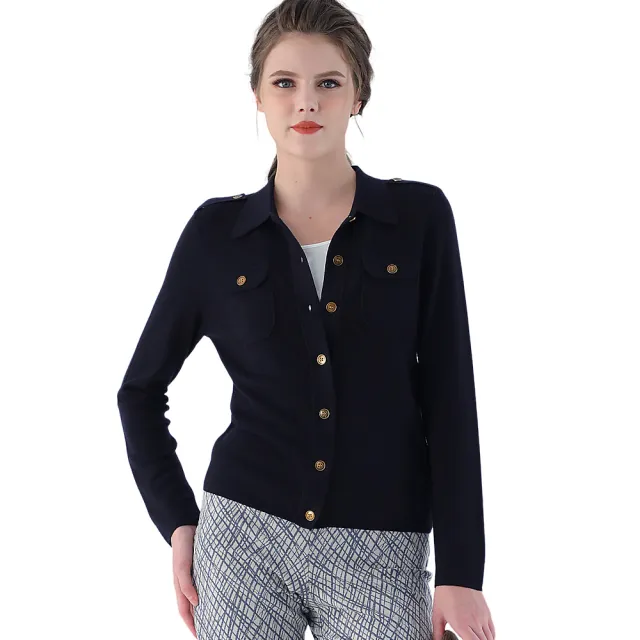 VERTEX法式金釦100%極光初剪羊毛外套X2