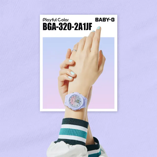 【CASIO 卡西歐】BABY-G 冬日漸層女錶 手錶 送禮 禮物 推薦(BGA-320-2A1)