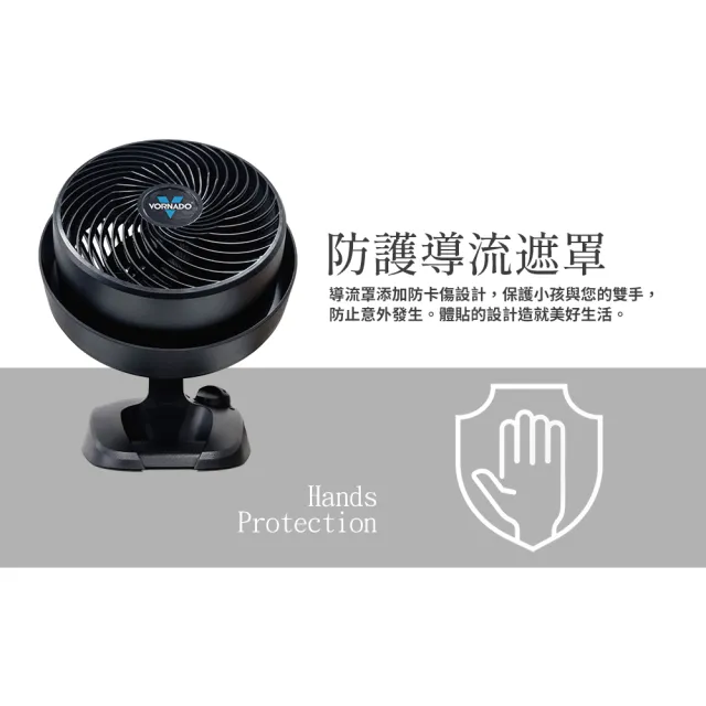 【VORNADO 沃拿多】渦流空氣循環機530B/530W 黑/白(適用坪數3-5坪)