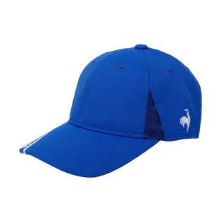 【LE COQ SPORTIF 公雞】高爾夫系列 男款藍色基本款設計LOGO高爾夫球帽QGU0J101