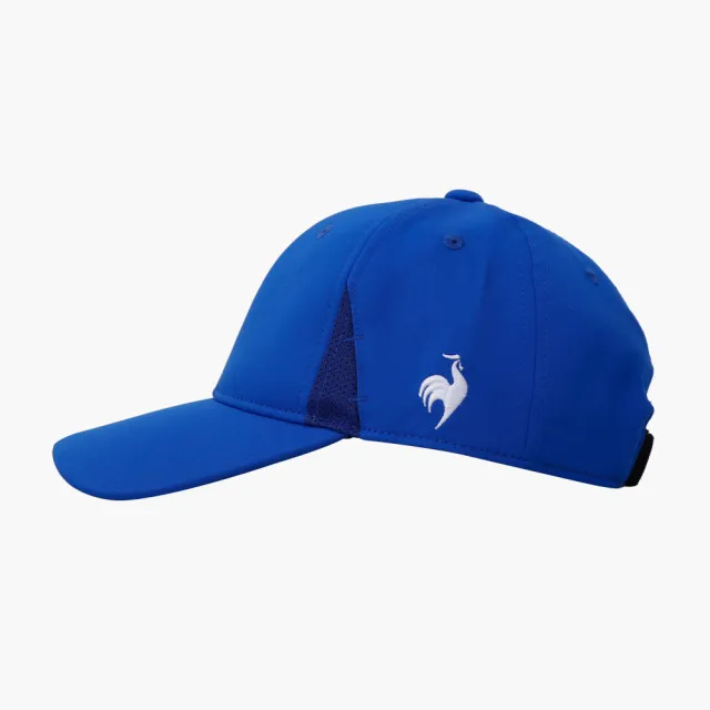 【LE COQ SPORTIF 公雞】高爾夫系列 男款藍色基本款設計LOGO高爾夫球帽QGU0J101