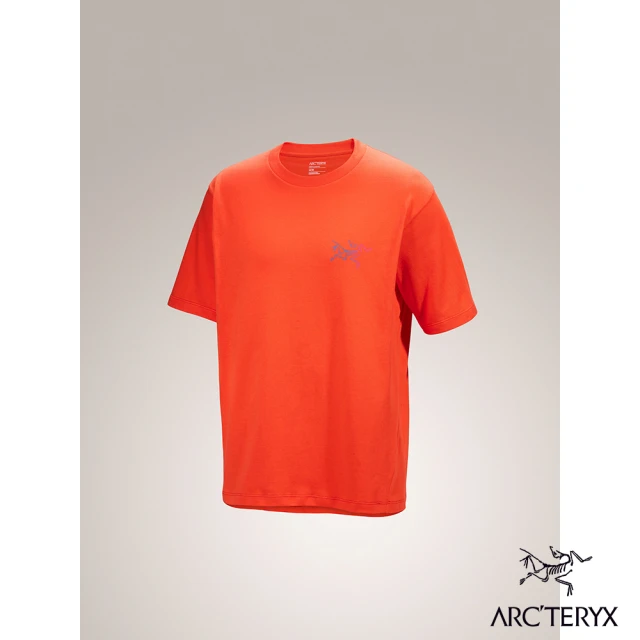 Arcteryx 始祖鳥 男 Kragg Logo 短袖休閒Tee(太陽橘/漸層色)