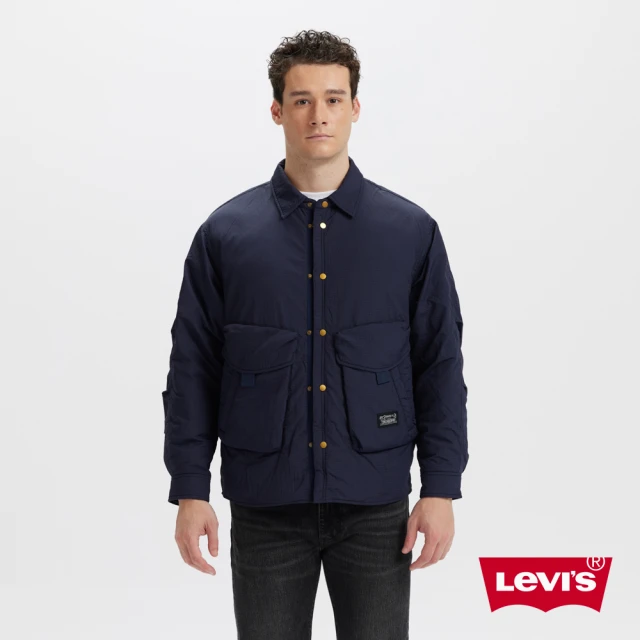 LEVIS 官方旗艦 男款 鴨鵝絨外套 襯衫外套 羽絨外套 人氣新品 002NA-0001