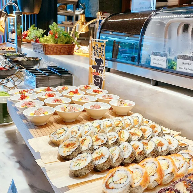 【台中日光溫泉會館】花見西餐廳★平日晚餐吃到飽(假日+100/人)