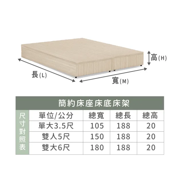 【ASSARI】雙人5尺本田房間組二件_床箱+3分床底