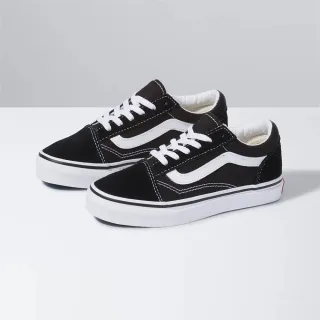 【VANS 官方旗艦】Old Skool 中童款黑白色滑板鞋(童鞋)