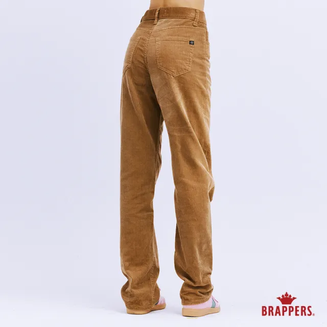 【BRAPPERS】女款 Boy friend系列-中腰全棉大直筒褲(可可)