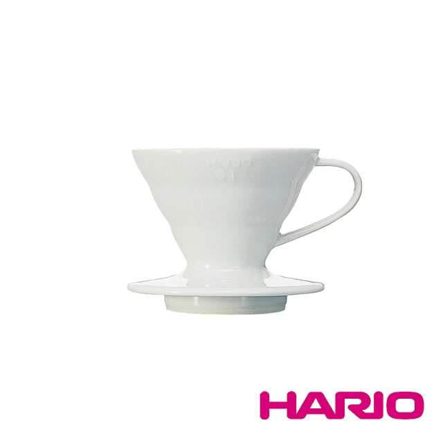 HARIO V60白色01磁石濾杯(VDCR-01-W 1-2杯份)