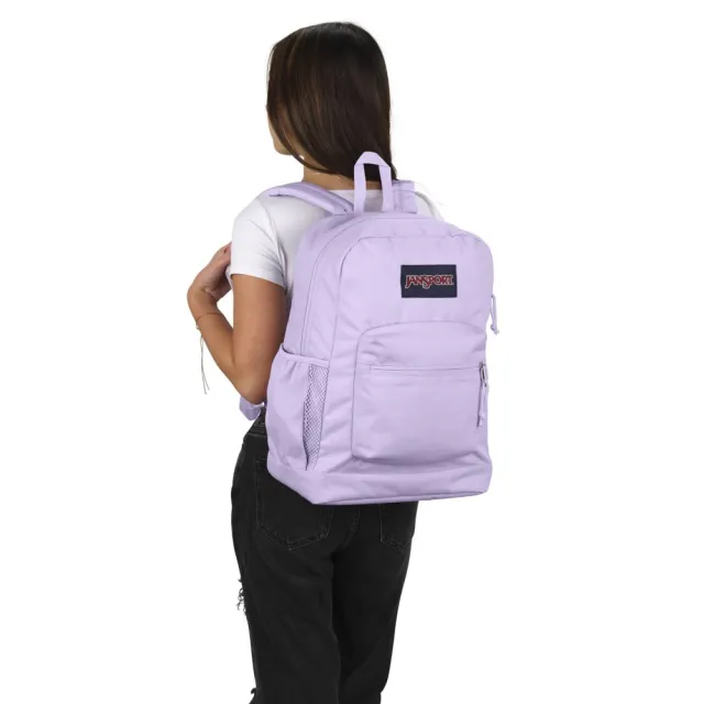 【JANSPORT】雙11 CROSS TOWN PLUS 經典背包 柔和紫(JS0A7ZNZ5M9)