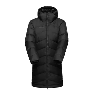 【Mammut 長毛象】Fedoz IN Hooded Parka W 長版羽絨連帽大衣外套 黑色 女款 #1013-02091