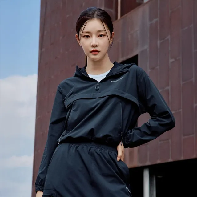 【Discovery Expedition】女版連帽上衣 帽T(DWTR45044-BKS)