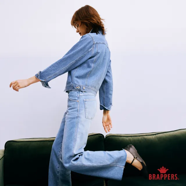 【BRAPPERS】女款 全棉牛仔外套(淺藍)
